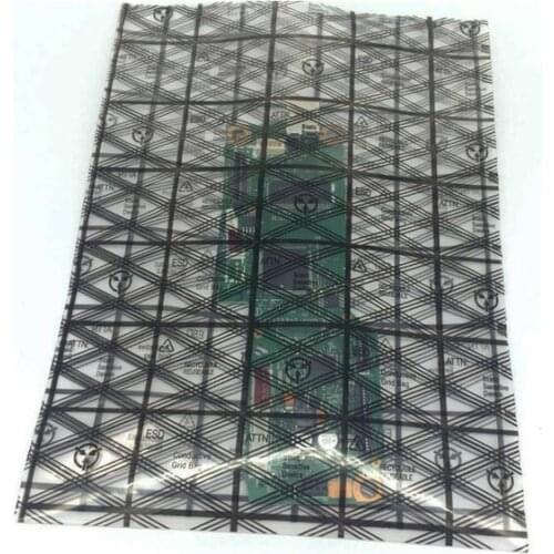 1000pcs Open Top Anti-static Grid Printed Shielding Plastic Bag Instrument Electronic Packing Pouches Antistatic Bag 13 sizes
