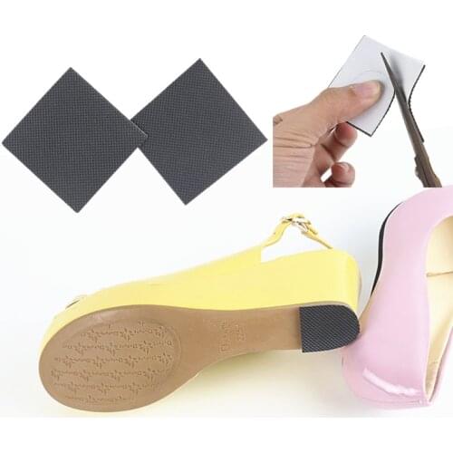 2Pcs Anti-Slip Shoes Sole Protector Pad for Women High Heel Sandal Outsole Rubber Adhesive Ground Grip Shoe Bottom Sticker Pads