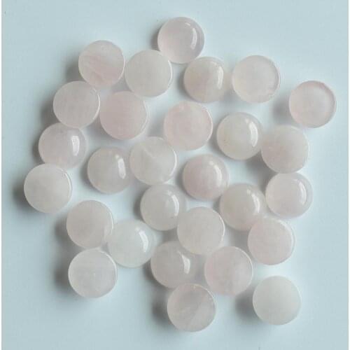 2020 fashion high quality natural stone round cab cabochon no hole beads for jewelry Accessories making 10mm wholesale 50pcs/lot