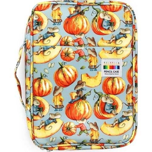 220 Slot Portable Colored Pencil Case Holder Waterproof Large Capacity Pencil Bag Box School Colored Pencil Gel Pen Stationery