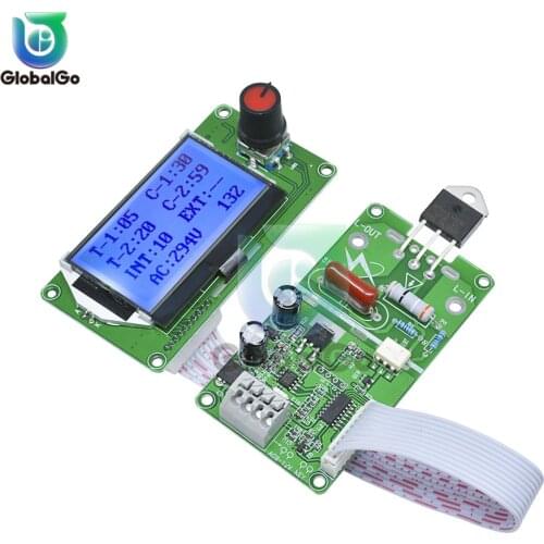 40A 100A Spot Welding Welder LCD Digital Double Pulse Encoder Control Board Module for 18650 Lithium Battery Spot Welders Tools