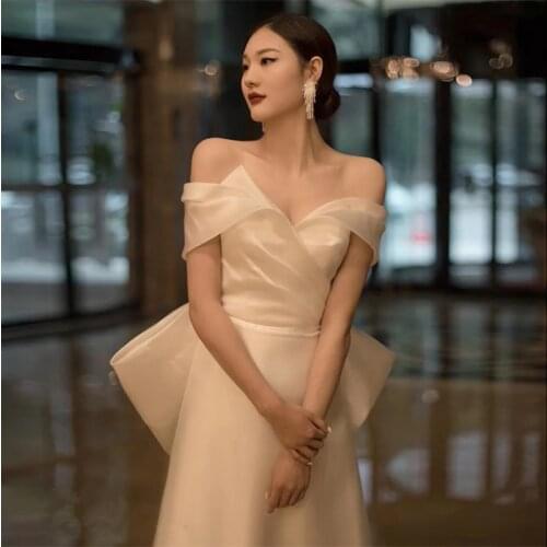 Satin Mermaid Wedding Dress 2021 White Chic Mermaid Train Satin Princess SwanSarah Bridal Gown Vestido De Noiva