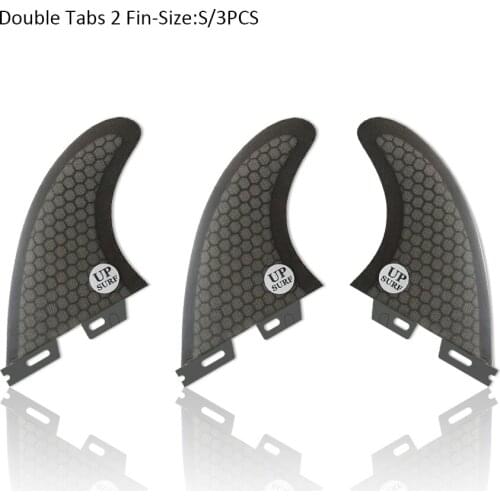 Surfboard Double Tabs 2 thruster fins S/M/L Fiberglass fins Fins Surfboard Fin surfboard accessories Double Tabs 2 Fins