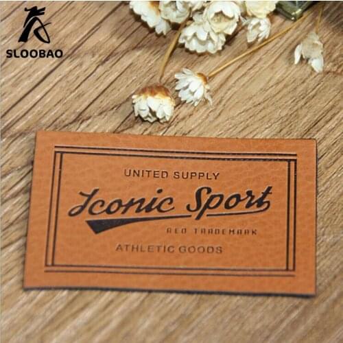 Custom made jeans leather label leather patch manufacturers