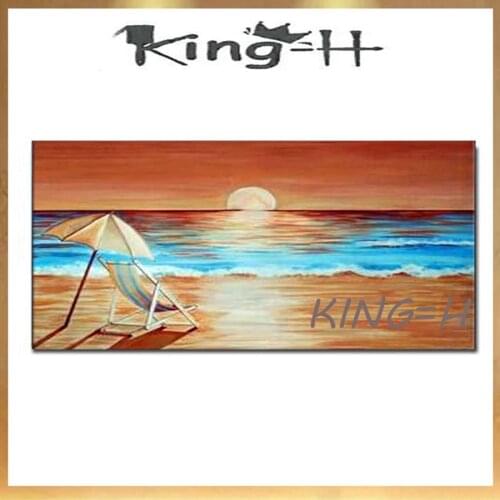 Purple Sunset Glow Paintings Hand Painted Modern Coloring Abstract Oil Painting on Canvas Picture For Living Room Home Decor