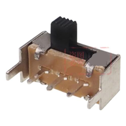 Free shipping 500PCS SK12F14 VG5 toggle switch single-row 2nd side 3 feet horizontal slide switches handle ON/OFF