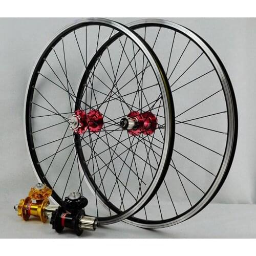 Mtb Wheelset 26 Disc 6 Bolts Rim V Brake OLD 100mm 135mm QR 9mm 32 Holes Sealed 4 Bearing Bicycle Wheel For Cassette HG Flywheel