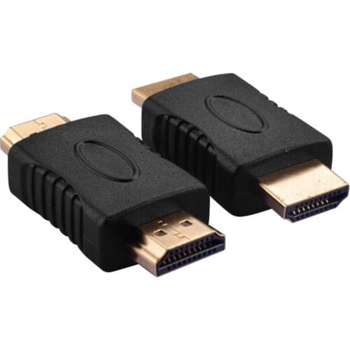 Converter ForHDTV Laptop Projector HDMI-compatible to HDMI-compatible MaletoMale Gold-plated Coupler Connectors EXtender Adapter