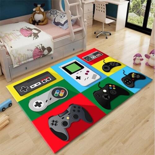 Gamepad Carpet Carpets Soft Flannel 3D Printed Rugs Mat Rugs Anti-slip Large Rug Carpet Home Decoration Style-1