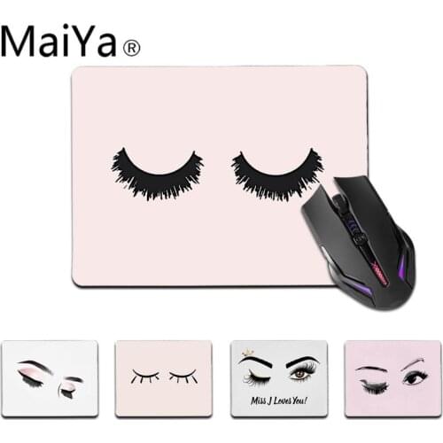 Maiya Top Quality Eyelashes Lashes Make Up Girl gamer play mats Mousepad Top Selling Wholesale Gaming Pad mouse