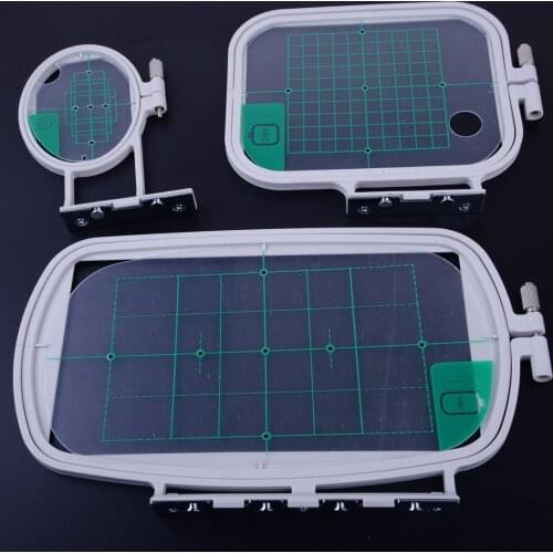LETAOSK New 3Pcs Embroidery Hoops Set Kit Fit for Brother SE350 SE400 PE500 Sewing Machine