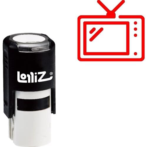 LolliZ Tv Self-Inking Rubber Stamp - Modern Symbol Series
