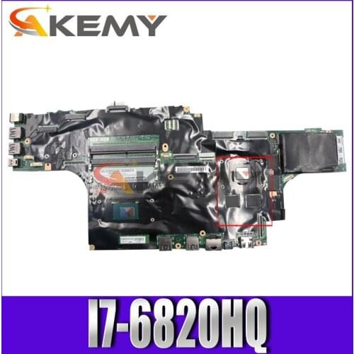 Akemy For Lenovo Thinkpad P50 Laptop Motherboard CPU i7-6820HQ Tested OK FRU 01AY365 01AY394 01AY447 01AY364 01AY384 01AY372