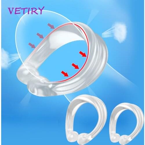 2PCS Reusable Foreskin Corrector for Men Sex Toys Penis Rings Penis Stretcher Cock Ring Delay Ejaculation Glans Training