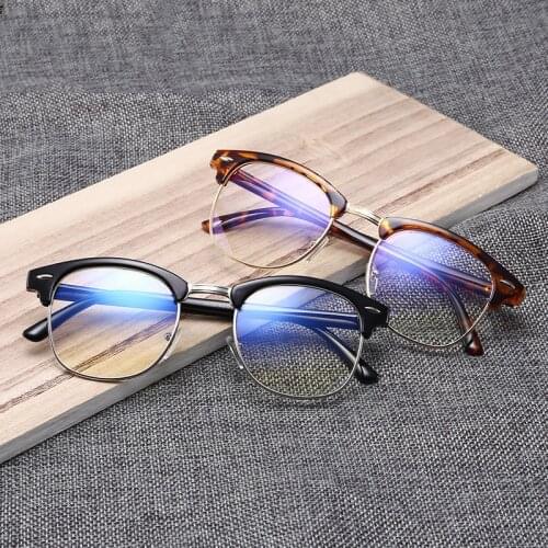 Myopia Glasses With Degree Women Men Anti-Blue Light Finished Nearsighted Eyeglasses Diopter -1 1.5 2 2.5 3 3.5 4 4.5 5 5.5 6