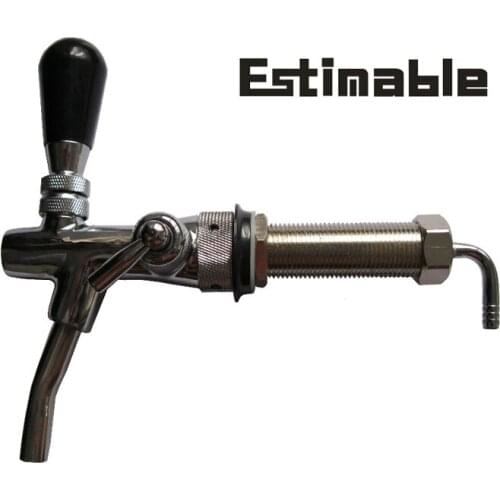 Homebrew Adjustable Chrome Plating Draft Beer tap Faucet with 4inch Long Shank Combo Kit Kegerator Tap bar accessories wine tap