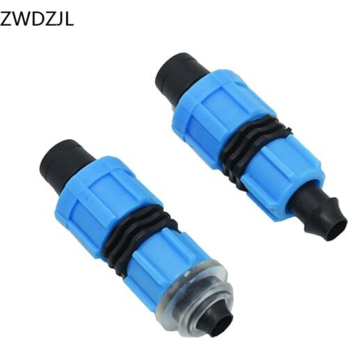 16mm Drip Tape Connectors 5/8" Greenhouse Irrigation Thread Locked Garden Drip Irrigation System Pipe Fittings 30pcs