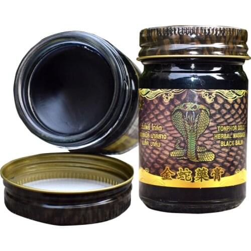 Thailand Golden Snake Ointment Muscle Pain Joint Soreness Oil Black Ointment Chasing Wind Activating Collaterals Bones Ointment