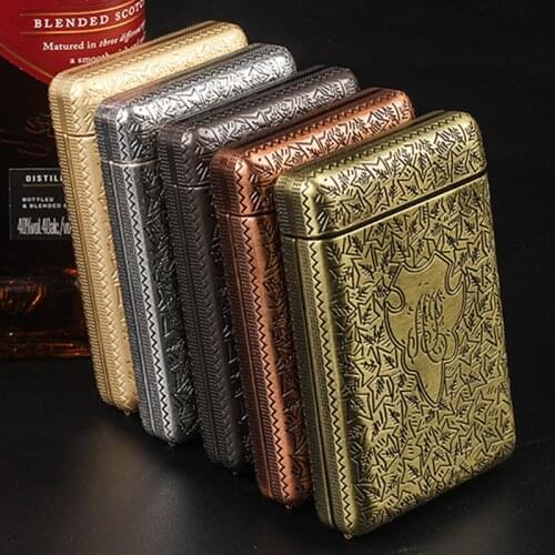 Vintage Cigarette Case Container for 14 Cigarettes Peaky Blinders Shelby Same Style Pocket Cigarette Box Smoking Accessories