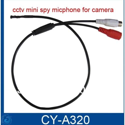 High Quality Adjustable Mini Audio CCTV Microphone Surveillance Wide Range Sound Pickup Audio Monitor for Security Camera