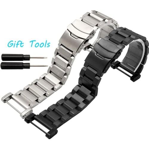 High Quality Stainless Steel Watchband 24mm Watch Strap For Suunto Core Traverse Bracelet For Suunto Essential