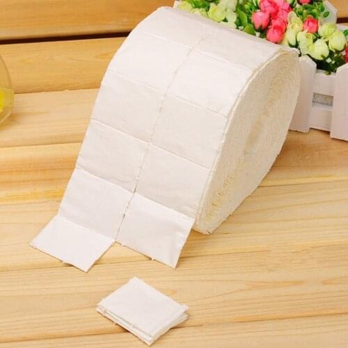 1Roll 300/500pcs Ribbon Nail Art Makeup Acrylic Tips Manicure Polish Remover Cleaner Wipe Cotton Pads Paper For Women Lady