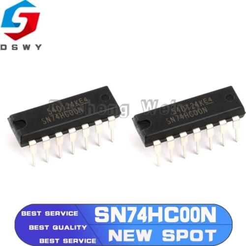 10PCS SN74HC00N DIP14 SN74HC00 DIP 74HC00 DIP-14 New and Original IC