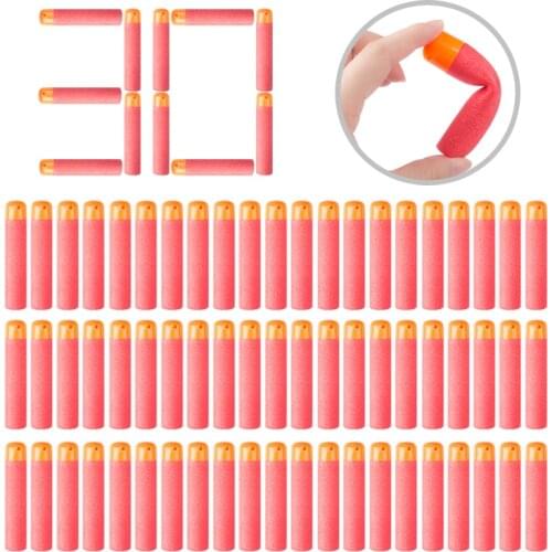30-60Pcs Darts For Nerf Mega 9.5cm Sniper Darts Bullets Mega Foam Refill Darts Big Hole Head Bullets for N-Strike Mega Series