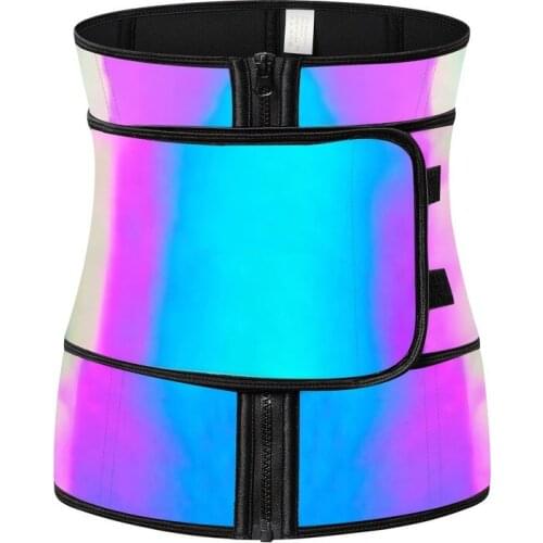 9 Steel Three-breasted Buckle Laser Type Double Reinforcement Body Manager Shapewear Sports Sweating Plastic Belt Abdominal Belt