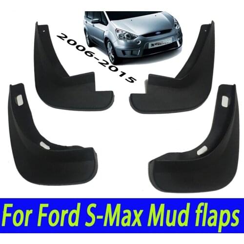 Car Mudguard For FORD S-MAX 2006-2011 2012 - 2015 Fender mud flaps Car Accessories Plastic Splash Guards special Fender 4pcs/set