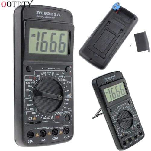 DT9205A Digital Multimeter AC/DC Voltmeter Ammeter Resistance Capacitance Meter Tester Tools