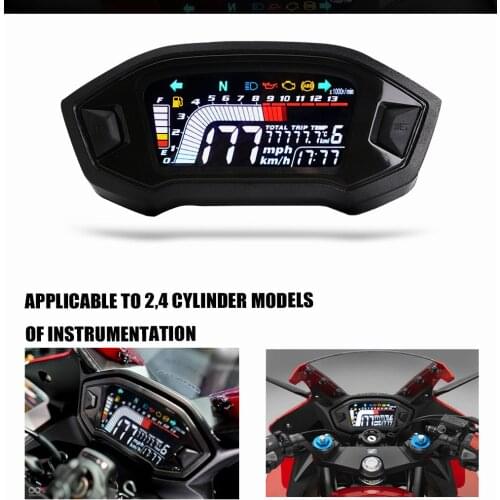 Motorcycle Digital Speedometer Motorcycle Odometer For 2 4 Cylinder Optional Backlight Tachometer Dashboard Universal