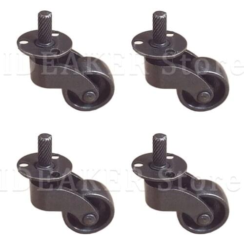 Zinc Alloy Universal Wheel Silent Reinforce Furniture Casters Heavy Duty Furniture Support Leg Casters For Sofa Chair
