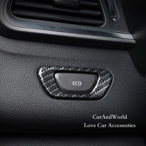 For 2015 Renault Kadjar 2016 2017 Interior ECO Switch Button Cover Frame Panel Trim Chrome Stickers Car-Styling Accessories