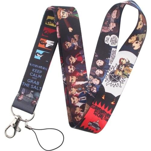 ER137 Science Fiction TV Show Supernatural Creative Lanyard Badge ID Lanyards Phone Rope Key Lanyard Neck Straps