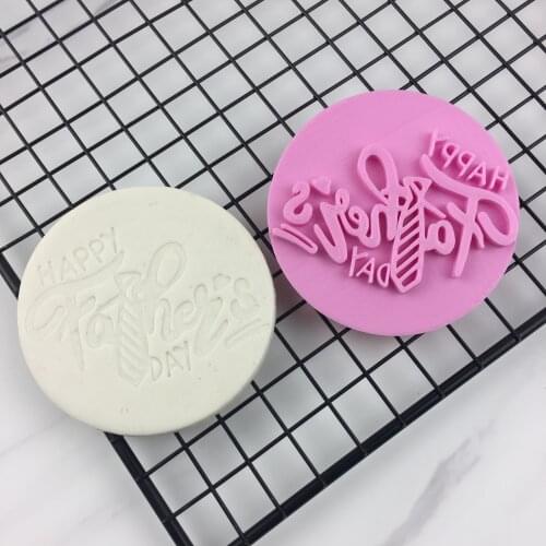 Happy Fathers Day Cookies Seal Baking Tools Cake Mould Flipping Birthday PLA 3D Customization
