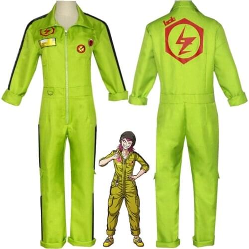 Kazuichi Souda Cosplay Costumes Anime Super Danganronpa Overalls Rompers For Women Men Halloween Carnival Jumpsuit Wigs C70K161