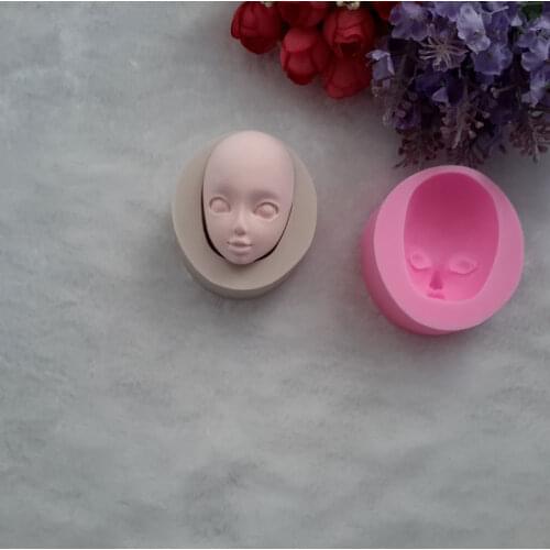 Beautiful Womon Face Fondant Chocolate Molds Cake Molds Candy Molds Cake Decorating Baking Tools MF258
