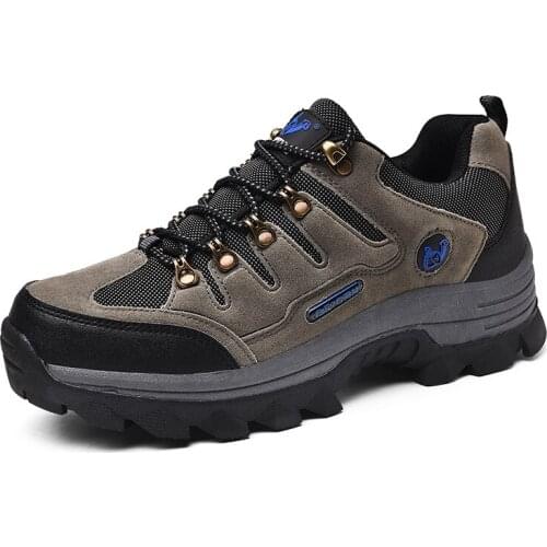 2021 New Mens Shoes Breathable Mens Sneakers Outdoor Mesh Lightweight Mens Trekking Shoes Hiking Shoes Fishing Camping Shoes