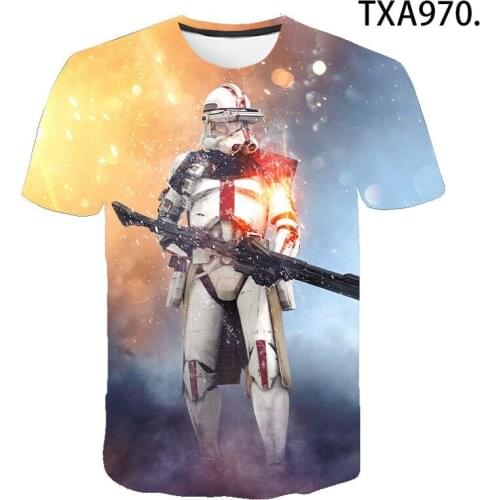 2020 New 3D T Shirt Star Wars Movie Men Women Children Casual Streetwear Boy Girl Kids Printed T-Shirt Fashion Summer Tops Tee