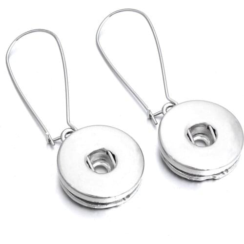 New Snap Earring Jewelry Metal Snap Earrings Fit 18mm Snap Drop Earrings For Watches Women Bohemian Buttons Jewelry