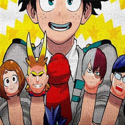 Anime My Hero Academia 3D Blanket for Beds Hiking Picnic Quilt Fashionable Bedspread Fleece Throw Blanket Adults Kids Gifts