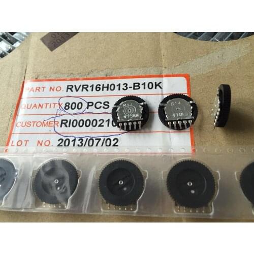 Original new 100% RVR16H013-B10K dial potentiometer B10K B14 dual 5pin radio volume switch 16*2.5 (SWITCH)