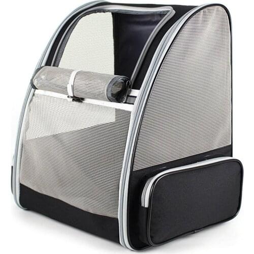 Pet Out Portable Cat Bag Breathable Double Shoulder Pet Backpack Dog Travel Schoolbag Folding Cat Bag Durable Pet Supplies