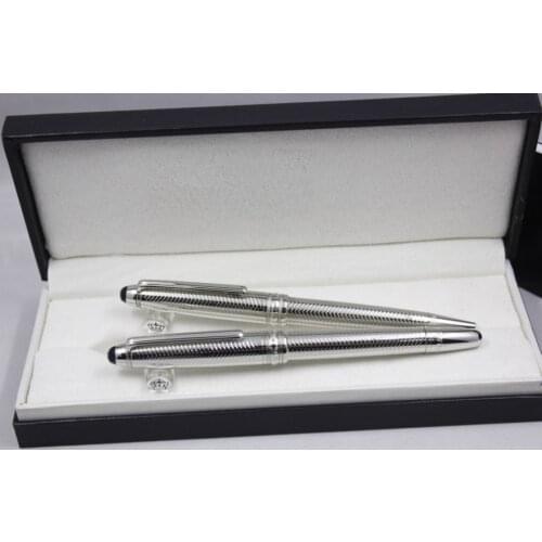 Luxury Metal Ballpoint Pen Luxury W Wave Pattern Signature Rollerball Gel Pens Fountain Pens Office Supplies