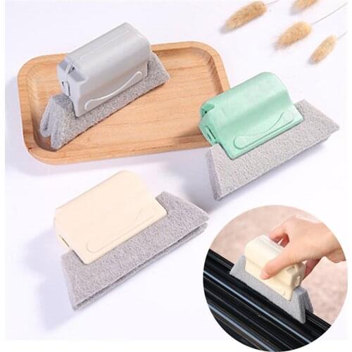 Cleaning Brush Window Frame Door Groove Cleaning Brush Kitchen Decontamination Brush Toilette Silicone Magic Cleaning Brush