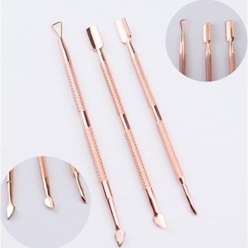1pcs Stainless Steel Cuticle Peeler Scraper Remove Gel Nail Polish Nail Art Remover Tool