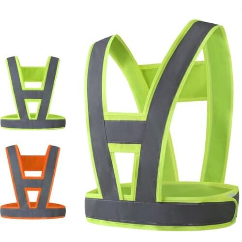 Motorcycle Reflective Cycling Vest Adjustable Waist Bike Bicycle Night Running Jogging Safety Protective Vest for Men Women