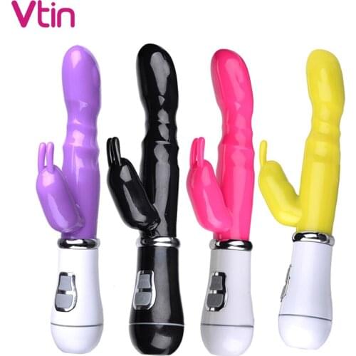 G Spot Rabbit Vibrator for Women Clitoral Stimulator Erotic Dildo Vibrator Double Motors Vagina Massage Adult Sex Toys For Women