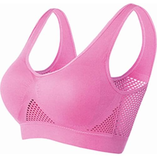 Women Fitness Breathable Lace Bra Lady Thin Strap Underwear Bralette Anti-light Shockproof Push Up Running Sleep Bra